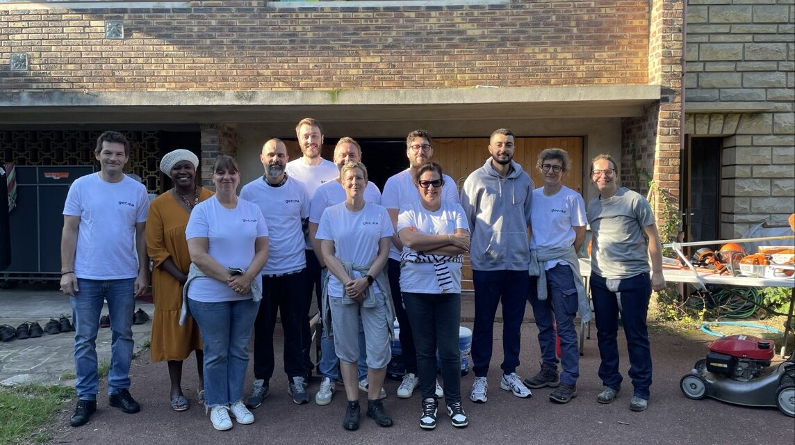 Les salariés de Gecina rénovent le lieu de vie de Rosny